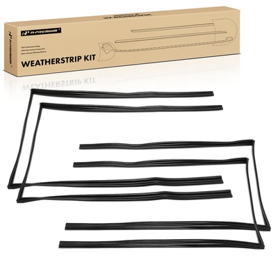 4 Pcs Door Glass Weatherstrip Seal