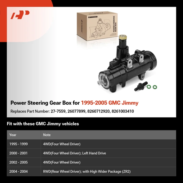 Power Steering Gear Box for 1995-2005 GMC Jimmy
