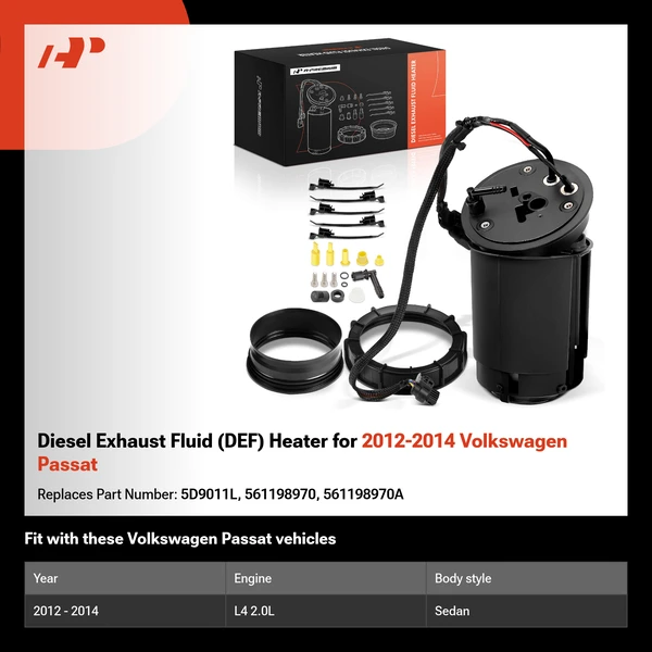 Diesel Exhaust Fluid (DEF) Heater for 2012-2014 Volkswagen Passat