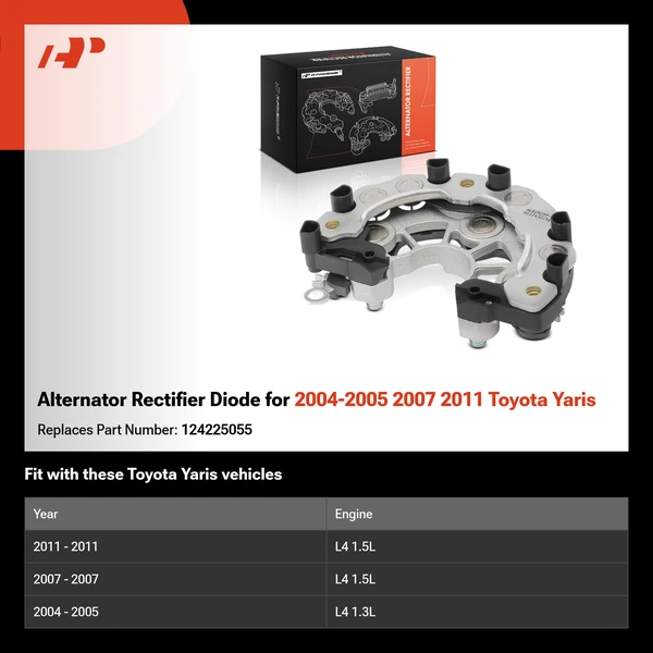 Alternator Rectifier Diode for 2004-2005 2007 2011 Toyota Yaris