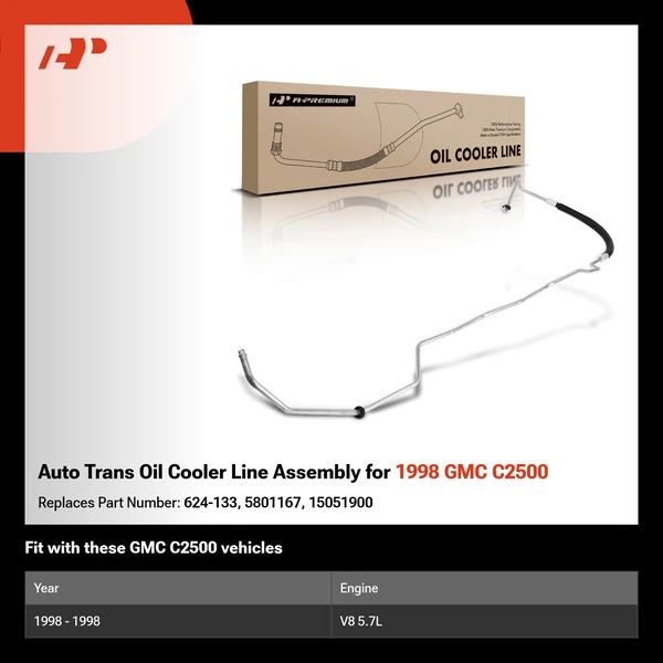 Auto Trans Oil Cooler Line Assembly for 1998 GMC C2500