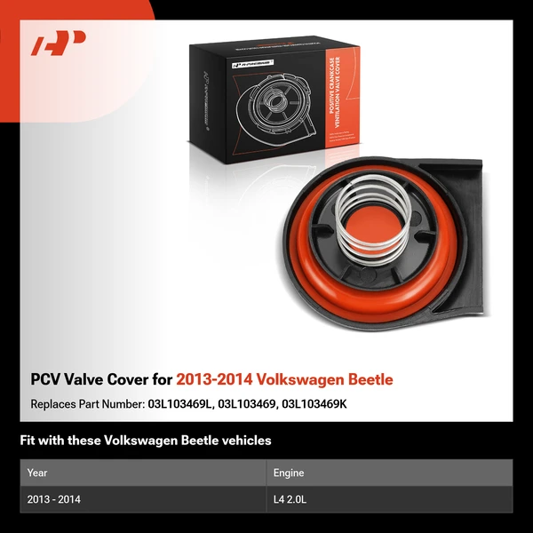 PCV Valve Cover for 2013-2014 Volkswagen Beetle