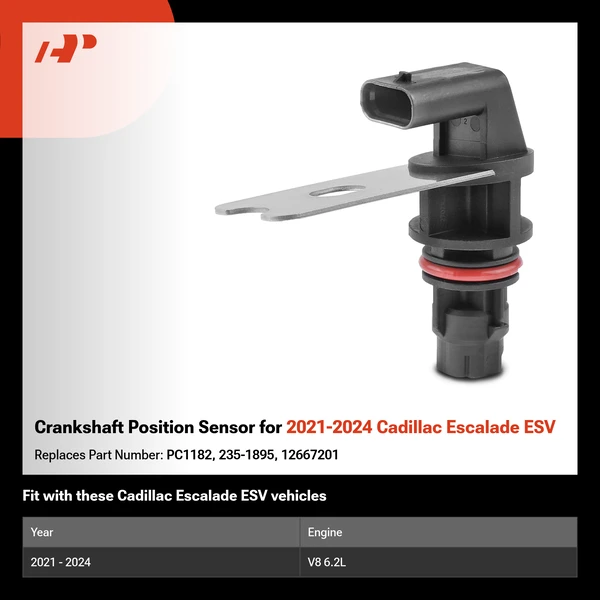 Crankshaft Position Sensor for 2021-2024 Cadillac Escalade ESV