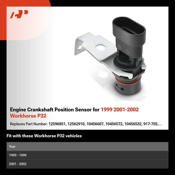 Engine Crankshaft Position Sensor for 1999 2001-2002 Workhorse P32