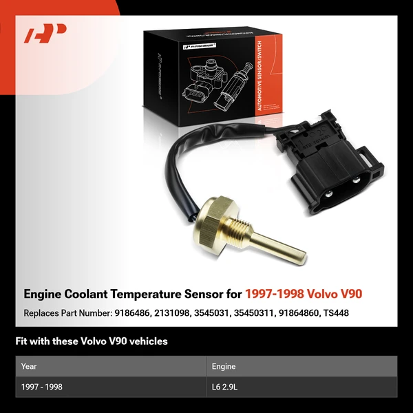 Engine Coolant Temperature Sensor for 1997-1998 Volvo V90