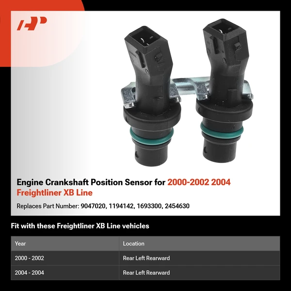 Engine Crankshaft Position Sensor for 2000-2002 2004 Freightliner XB Line