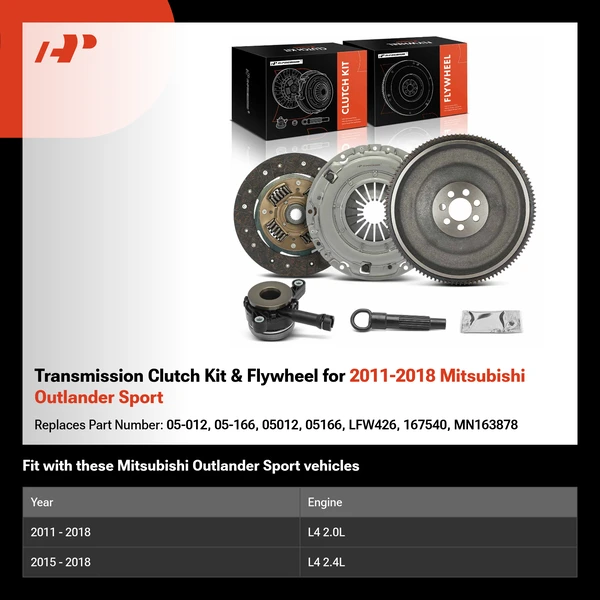 Transmission Clutch Kit & Flywheel for 2011-2018 Mitsubishi Outlander Sport