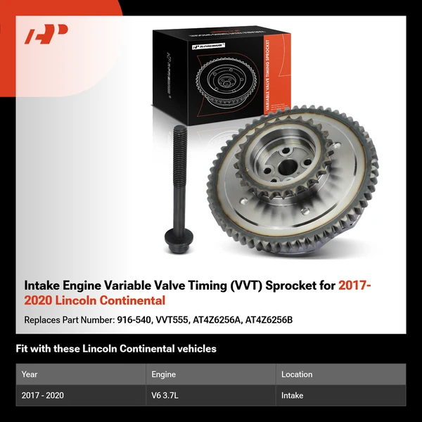 Intake Engine Variable Valve Timing (VVT) Sprocket for 2017-2020 Lincoln Continental