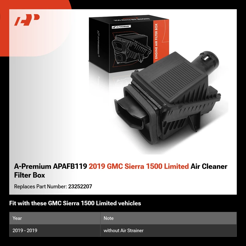 A-Premium APAFB119 2019 GMC Sierra 1500 Limited Air Cleaner Filter Box