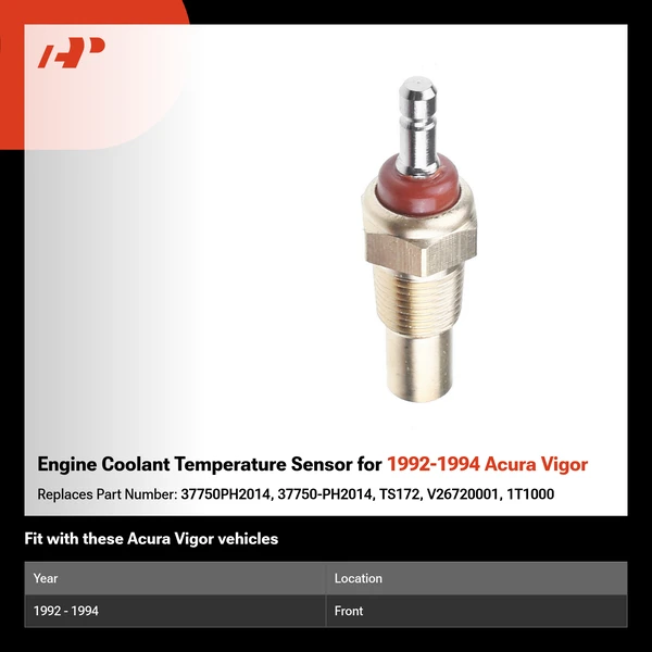Engine Coolant Temperature Sensor for 1992-1994 Acura Vigor