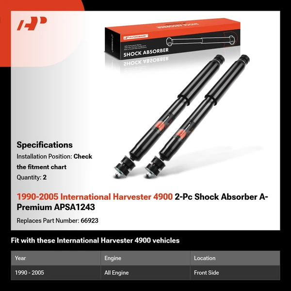 1990-2005 International Harvester 4900 2-Pc Shock Absorber A-Premium APSA1243