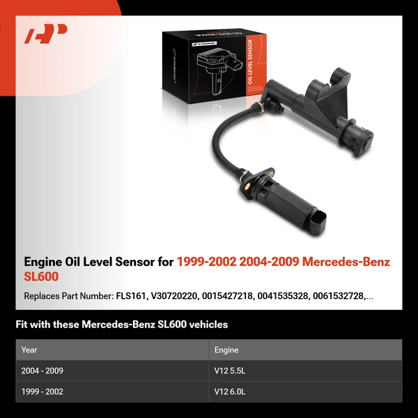 Engine Oil Level Sensor for 1999-2002 2004-2009 Mercedes-Benz SL600