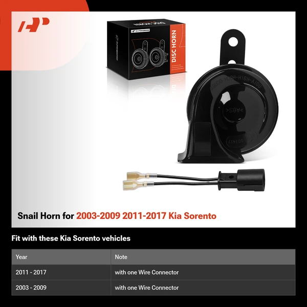 Snail Horn for 2003-2009 2011-2017 Kia Sorento