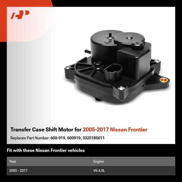 Transfer Case Shift Motor for 2005-2017 Nissan Frontier