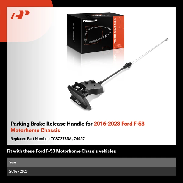 Parking Brake Release Handle for 2016-2023 Ford F-53 Motorhome Chassis