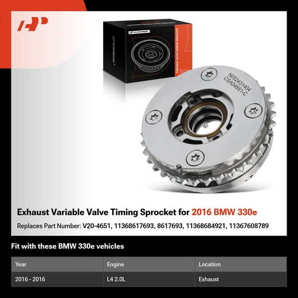 Exhaust Variable Valve Timing Sprocket for 2016 BMW 330e