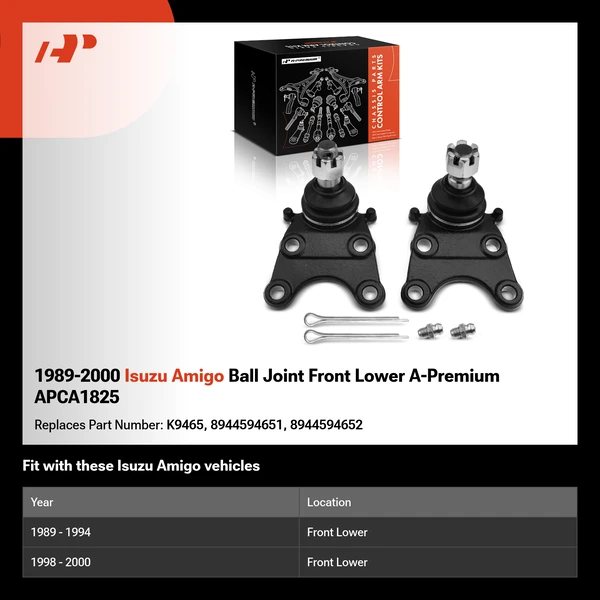 1989-2000 Isuzu Amigo Ball Joint Front Lower A-Premium APCA1825