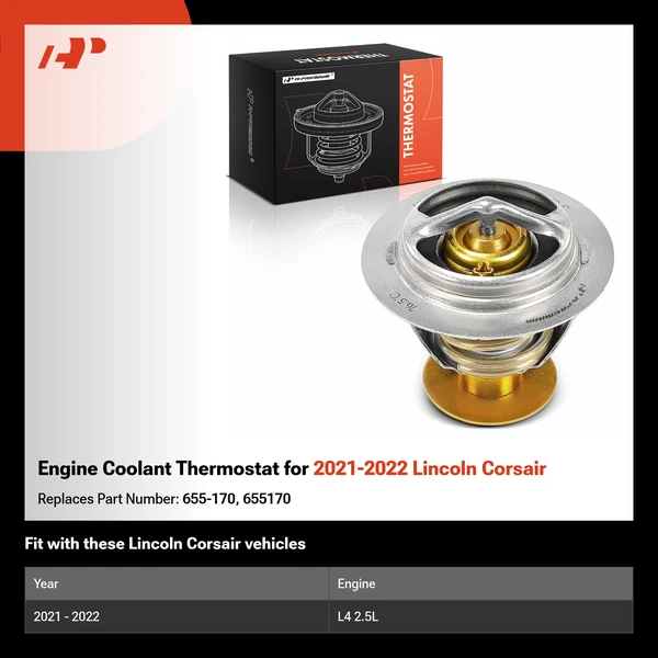 Engine Coolant Thermostat for 2021-2022 Lincoln Corsair