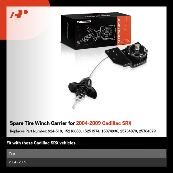 Spare Tire Winch Carrier for 2004-2009 Cadillac SRX