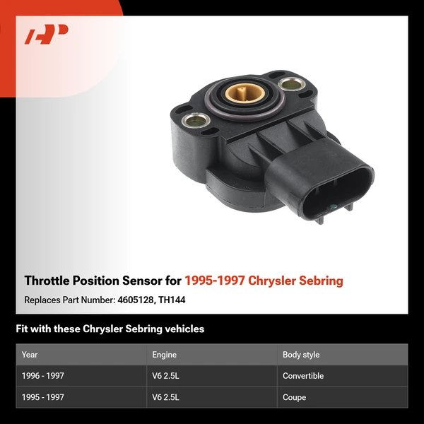 Throttle Position Sensor for 1995-1997 Chrysler Sebring