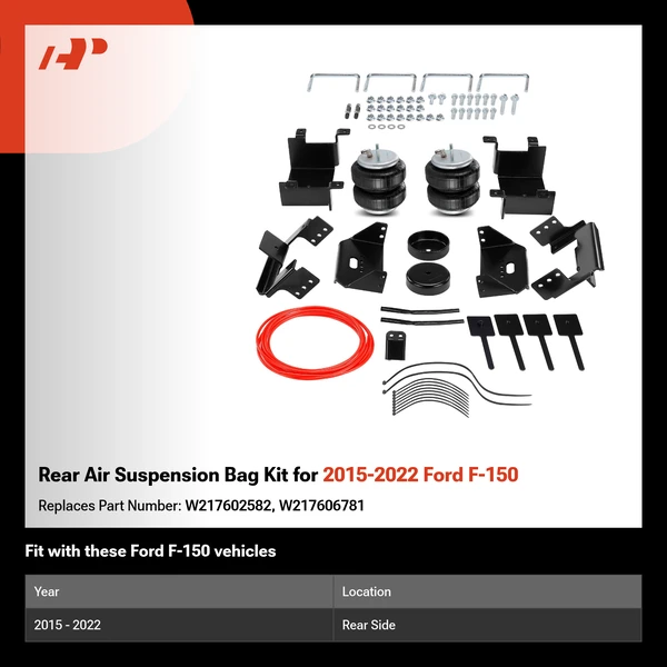 Rear Air Suspension Bag Kit for 2015-2022 Ford F-150