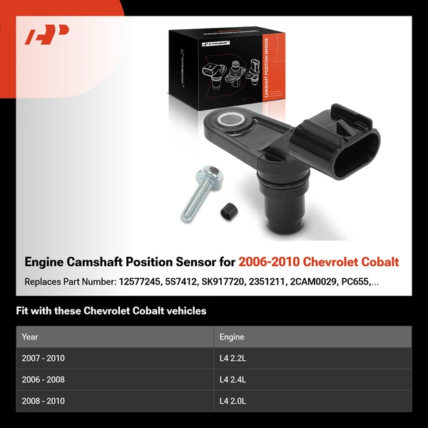 Engine Camshaft Position Sensor for 2006-2010 Chevrolet Cobalt