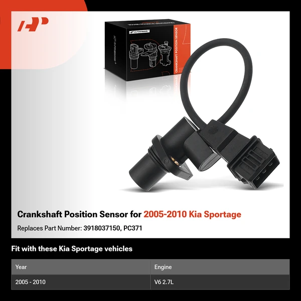 Crankshaft Position Sensor for 2005-2010 Kia Sportage