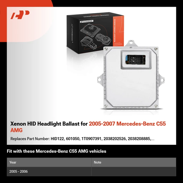 Xenon HID Headlight Ballast for 2005-2007 Mercedes-Benz C55 AMG