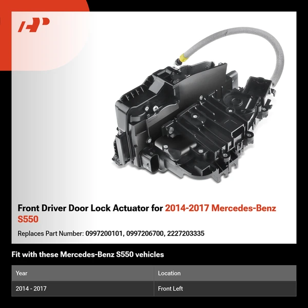 Front Driver Door Lock Actuator for 2014-2017 Mercedes-Benz S550