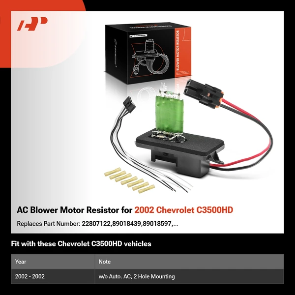 AC Blower Motor Resistor for 2002 Chevrolet C3500HD