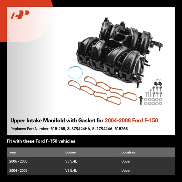Upper Intake Manifold with Gasket for 2004-2008 Ford F-150