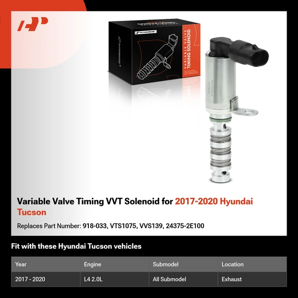 Variable Valve Timing VVT Solenoid for 2017-2020 Hyundai Tucson