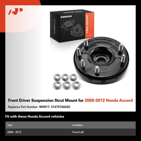 Front Driver Suspension Strut Mount for 2008-2012 Honda Accord
