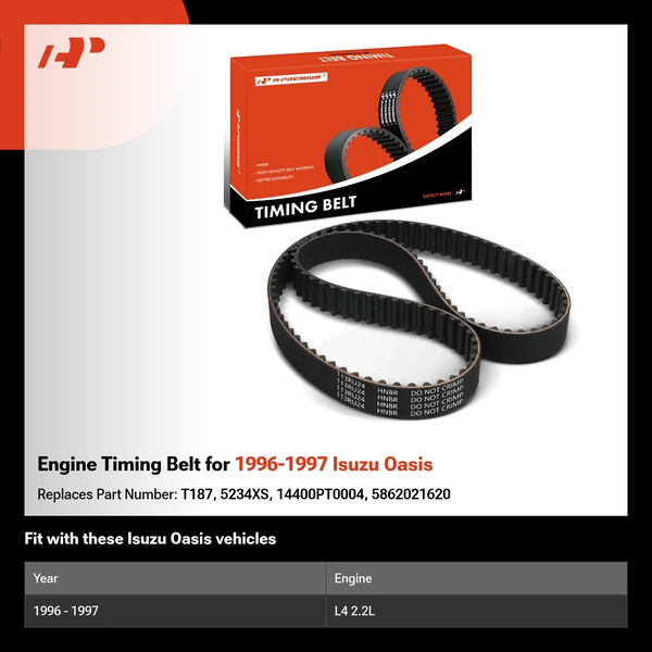 Engine Timing Belt for 1996-1997 Isuzu Oasis
