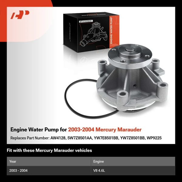 Engine Water Pump for 2003-2004 Mercury Marauder