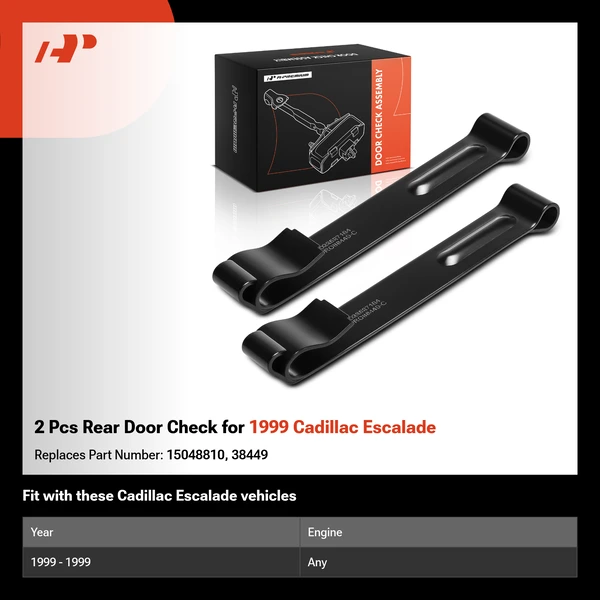 2 Pcs Rear Door Check for 1999 Cadillac Escalade