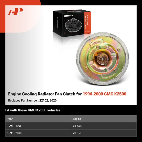 Engine Cooling Radiator Fan Clutch for 1996-2000 GMC K2500