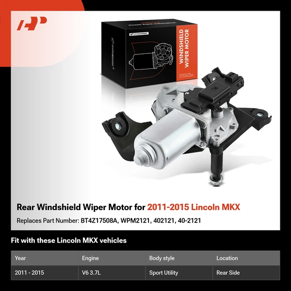 Rear Windshield Wiper Motor for 2011-2015 Lincoln MKX