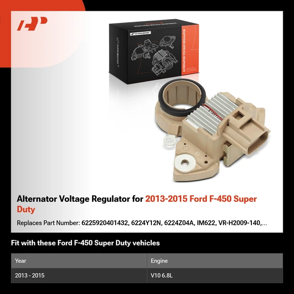 Alternator Voltage Regulator for 2013-2015 Ford F-450 Super Duty
