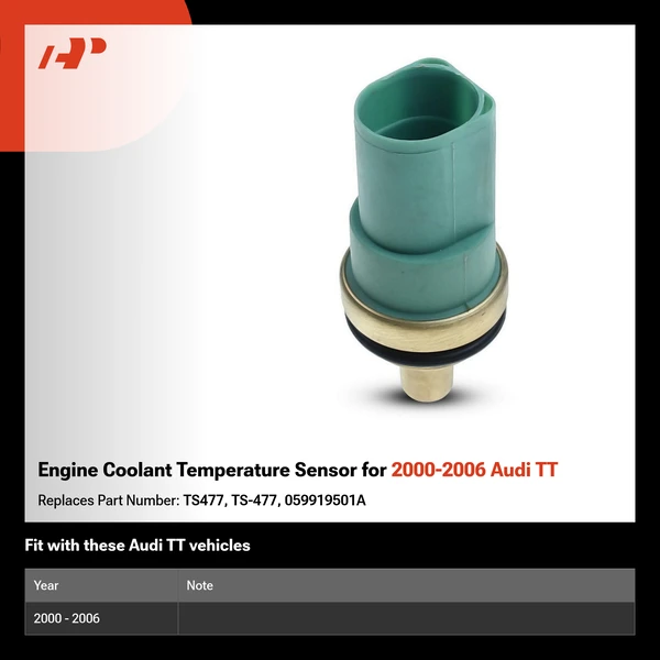 Engine Coolant Temperature Sensor for 2000-2006 Audi TT