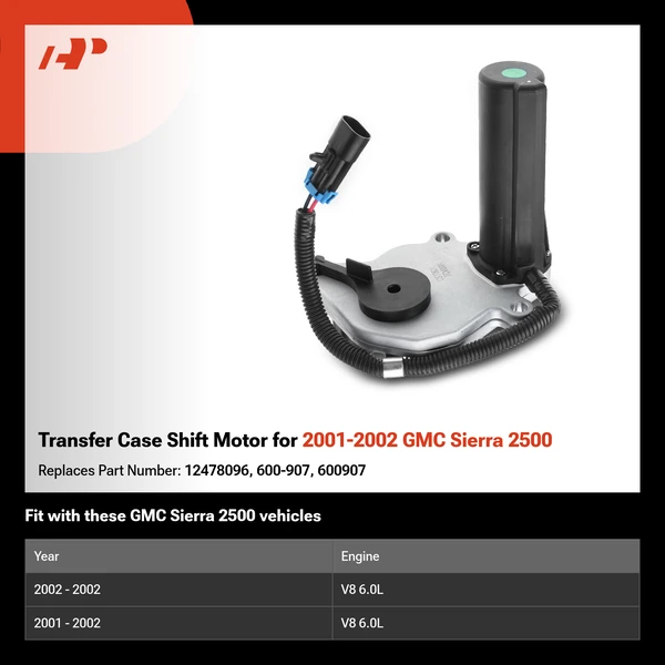 Transfer Case Shift Motor for 2001-2002 GMC Sierra 2500