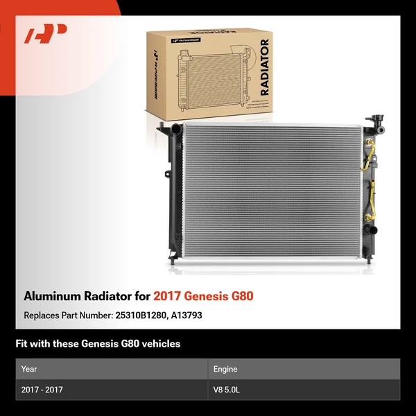 Aluminum Radiator for 2017 Genesis G80