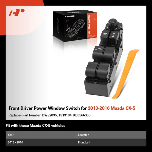 Front Driver Power Window Switch for 2013-2016 Mazda CX-5