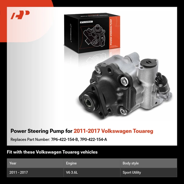 Power Steering Pump for 2011-2017 Volkswagen Touareg