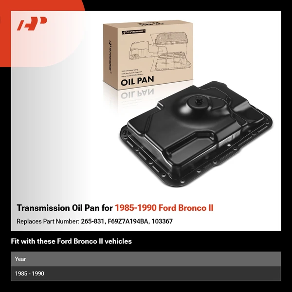 Transmission Oil Pan for 1985-1990 Ford Bronco II