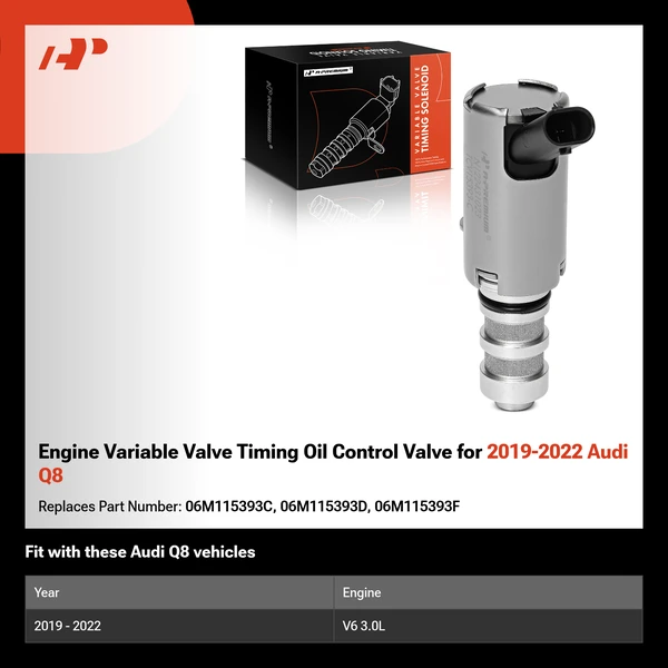 Engine Variable Valve Timing Oil Control Valve for 2019-2022 Audi Q8