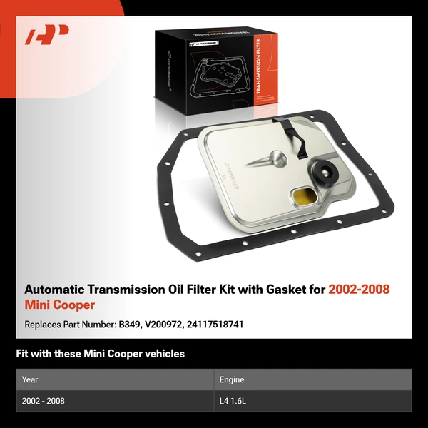 Automatic Transmission Oil Filter Kit with Gasket for 2002-2008 Mini Cooper