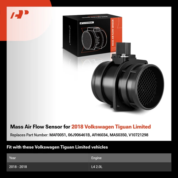 Mass Air Flow Sensor for 2018 Volkswagen Tiguan Limited