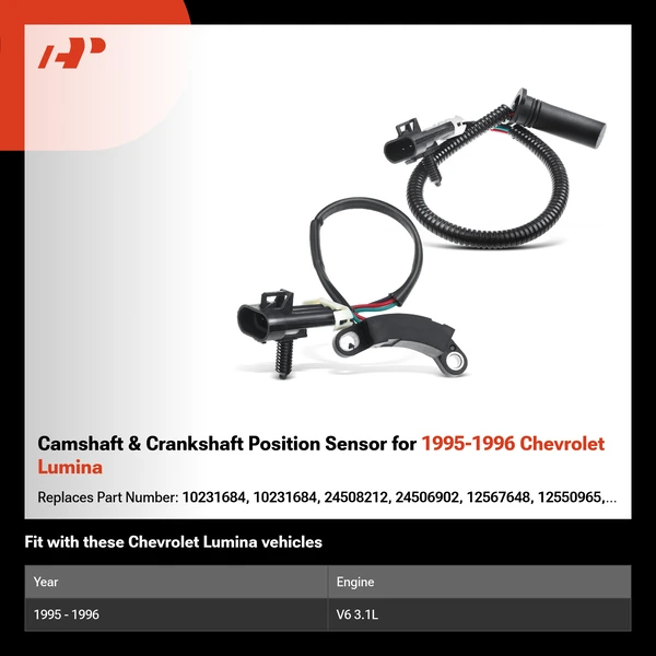 Camshaft & Crankshaft Position Sensor for 1995-1996 Chevrolet Lumina