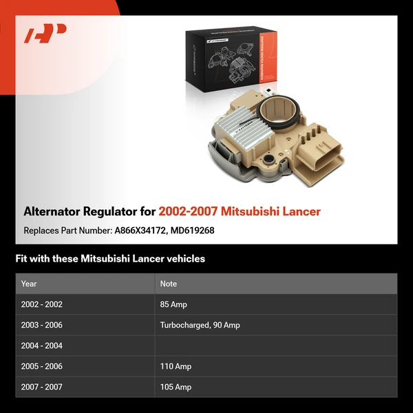Alternator Regulator for 2002-2007 Mitsubishi Lancer